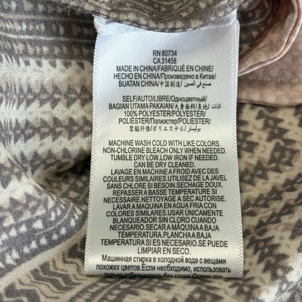 BCBGMaxAzria Geometric Harlan Shift Dress Size XS Boho Mini Resort Tribal Aztec - Picture 5 of 11